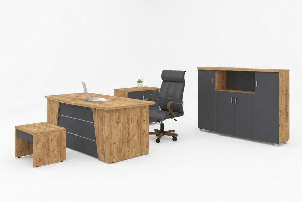 Ensemble complet de mobilier de bureau moderne Ensemble de mobilier de salle d'étude Luxueux Ensemble de 4 pièces