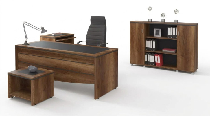 Meubles de bureau de luxe, bureau de travail, table d'étude, ensemble de 4 pièces pour la salle d'étude