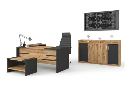 Ensemble de mobilier de bureau suite de bureau bureau armoire style moderne neuf 4 pièces.