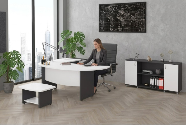 Ensemble de mobilier de bureau moderne ensemble de mobilier de bureau design de lieu de travail 3 pièces
