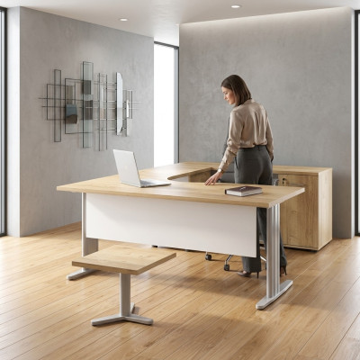 Bureau d'angle Table Mobilier de bureau Meubles Bureaux 180x160