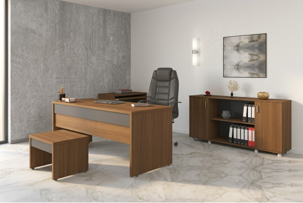 Table Bureau Salle d'étude Mobilier de bureau Bureaux Armoires 3 pièces