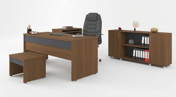 Table Bureau Salle d'étude Mobilier de bureau Bureaux Armoires 3 pièces