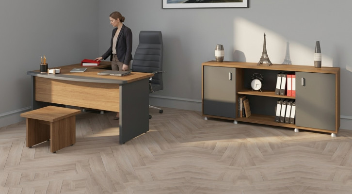 Ensemble de meubles de bureau en bois classiques Bureau d'angle Mobilier de salle d'étude