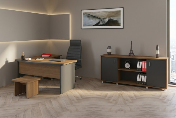 Ensemble de meubles de bureau en bois classiques Bureau d'angle Mobilier de salle d'étude