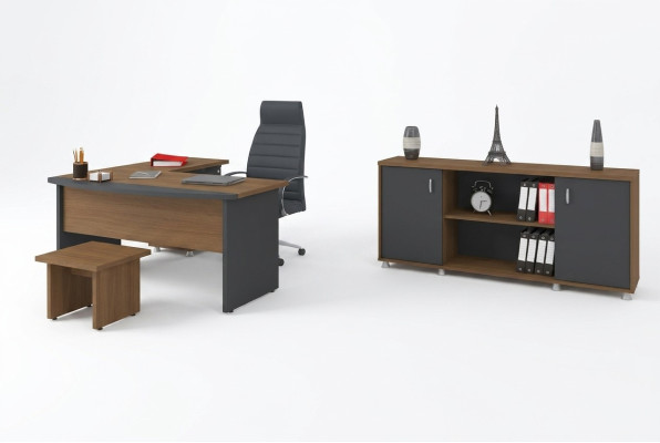 Ensemble de meubles de bureau en bois classiques Bureau d'angle Mobilier de salle d'étude