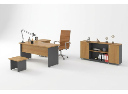 Mobilier de bureau Ensemble de salle d'étude Mobilier de bureau Bureau Chef Armoire