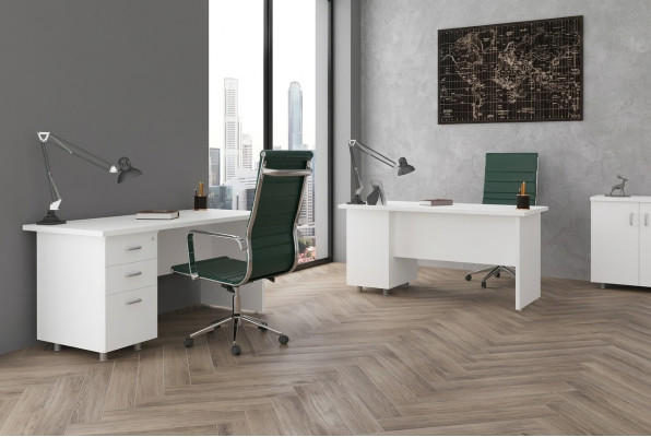 Bureau Blanc Luxe Salle d'étude Mobilier de bureau Table Bureaux