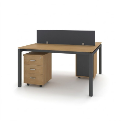 Set de mobilier de bureau avec deux bureaux Tables de bureau Mobilier Table