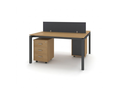 Set de mobilier de bureau avec deux bureaux Tables de bureau Mobilier Table