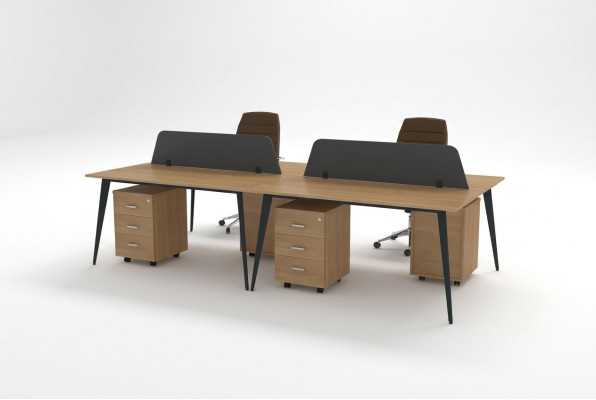 Grand Bureau Brun Mobilier de Bureau Équipement de Bureau