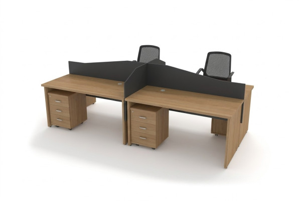 Mobilier en bois Aménagement de bureau Grand bureau Conception Salle d'étude