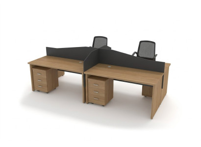 Mobilier en bois Aménagement de bureau Grand bureau Conception Salle d'étude