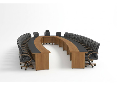 Grande table de conférence Mobilier de bureau Salle d'étude Table 830cm xxl