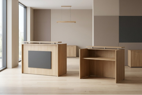 Travail de réception de table en bois Mobilier de bureau Table de réception Mobilier de bureau neuf