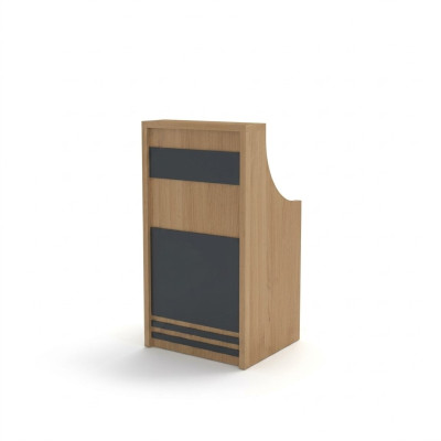 Bureau de bureau de la chambre d'étude de la table à pied mobile en bois de bureau