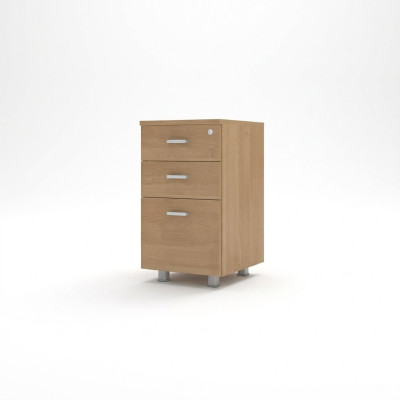 Salle d'études marron Commode en bois Meubles de bureau Classique Armoire de classement