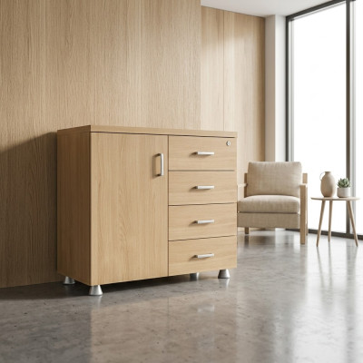 Bureau Commode Armoire en Bois Salle d'étude nouvelle Meubles Classiques