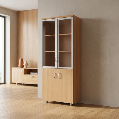Armoire de classement Salle d'étude Livres Étagère Mobilier de bureau Bois Dossiers Armoire