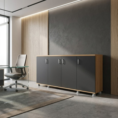 Armoire Mobilier de bureau Salle d'étude Bois Armoire de bureau Étagère Classeur