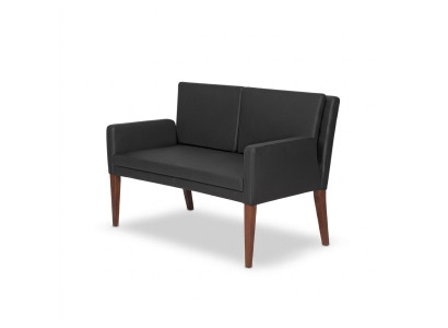 Canapé deux places en textile canapé mobilier de bureau mobilier de sièges