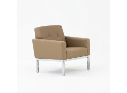 Fauteuil Mobilier de bureau Salle d'étude Beige Siège Bois Meubles Fauteuil rembourré