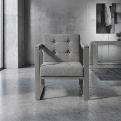 Fauteuil gris en textile Mobilier d'étude Mobilier de bureau neuf Siège