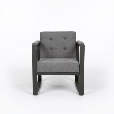 Fauteuil gris en textile Mobilier d'étude Mobilier de bureau neuf Siège