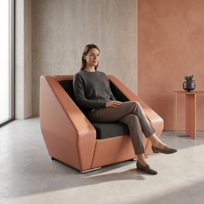 Orange Fauteuil de Luxe pour étude Meubles rembourrés Fauteuil de bureau design de bureau