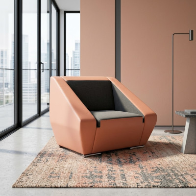 Orange Fauteuil de Luxe pour étude Meubles rembourrés Fauteuil de bureau design de bureau