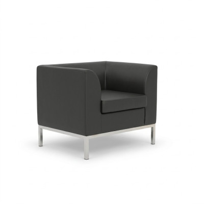 Fauteuil Salle d'étude Mobilier de bureau Textile neuf Siège noir Luxe Mobilier