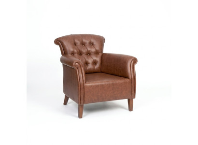 Fauteuil design marron Mobilier Luxe Chesterfield Chaise de bureau exécutive de luxe