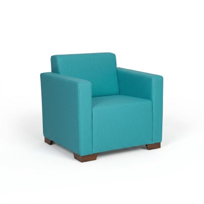 Fauteuil Salle d'étude Bleu Siège Mobilier de bureau Fauteuil rembourré neuf Textile