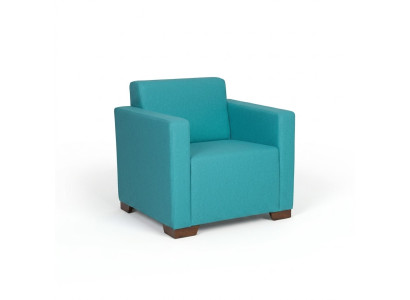 Fauteuil Salle d'étude Bleu Siège Mobilier de bureau Fauteuil rembourré neuf Textile
