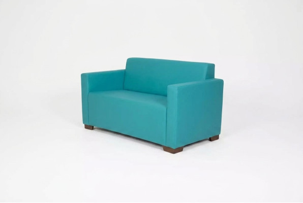 Deux canapés deux places turquoise pour la salle d'étude de meubles rembourrés Canapé moderne Canapé de luxe