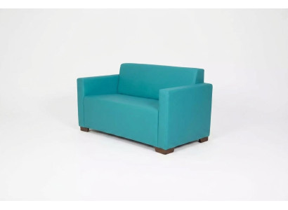 Deux canapés deux places turquoise pour la salle d'étude de meubles rembourrés Canapé moderne Canapé de luxe