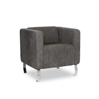 Fauteuil gris Design moderne Mobilier Chaise de bureau Textile Studierzimmer neue Büro