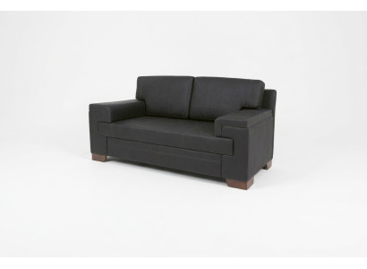Canapé à deux places en tissu noir Mobilier de bureau Siège Canapés rembourrés de bureau