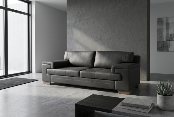 Canapé de luxe noir Mobilier de bureau Canapés rembourrés Canapés design modernes