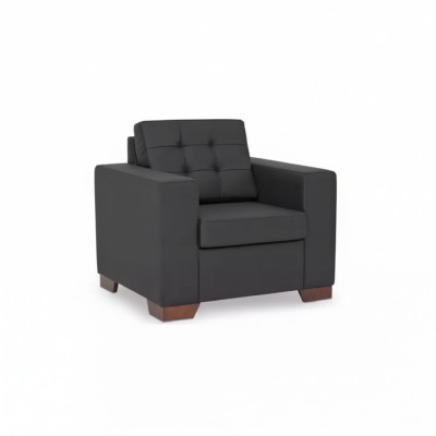Fauteuil Mobilier de bureau Luxueux Siège Noir moderne Fauteuil rembourré étude