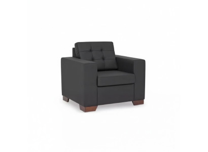 Fauteuil Mobilier de bureau Luxueux Siège Noir moderne Fauteuil rembourré étude