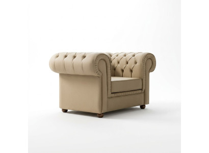 Fauteuil Chesterfield Mobilier de bureau de luxe Fauteuil crapaud rembourré individuel Moderne