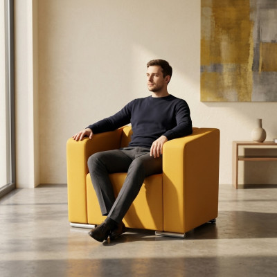 Fauteuil d'étude mobilier textile Siège de bureau Chaise de bureau rembourrée