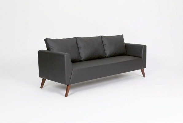 Canapé design Canapé noir Mobilier de bureau Mobilier de luxe de salle d'étude