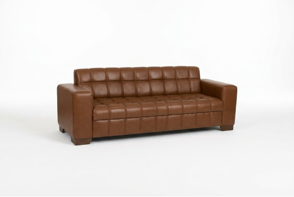 Canapé de luxe trois places marron Mobilier de bureau Aménagement de bureau Design de bureau