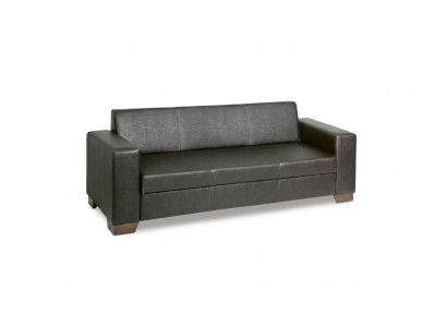 Bureau noir Trois places Canapé Salle d'étude Canapé de luxe Meuble rembourré