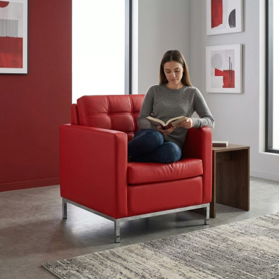 Fauteuil Salle d'étude Bureau Mobilier de bureau Fauteuil rembourré Siège en textile