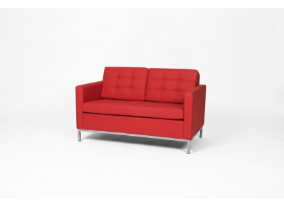 Mobilier de salle d'attente Canapé rouge deux places Meubles rembourrés Mobilier de bureau Aménagements