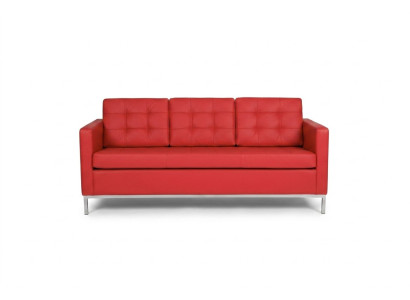 Trois places rouge Canapé Moderne de Luxe Siège Rembourré Canapé en Textile Style