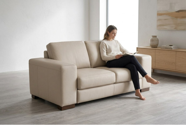 Canapé blanc de luxe à deux places Style de mobilier de bureau moderne Canapés